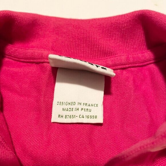 Lacoste Polo Shirt Kids Girl Size‎ 12 Long Sleeve - Picture 4 of 16